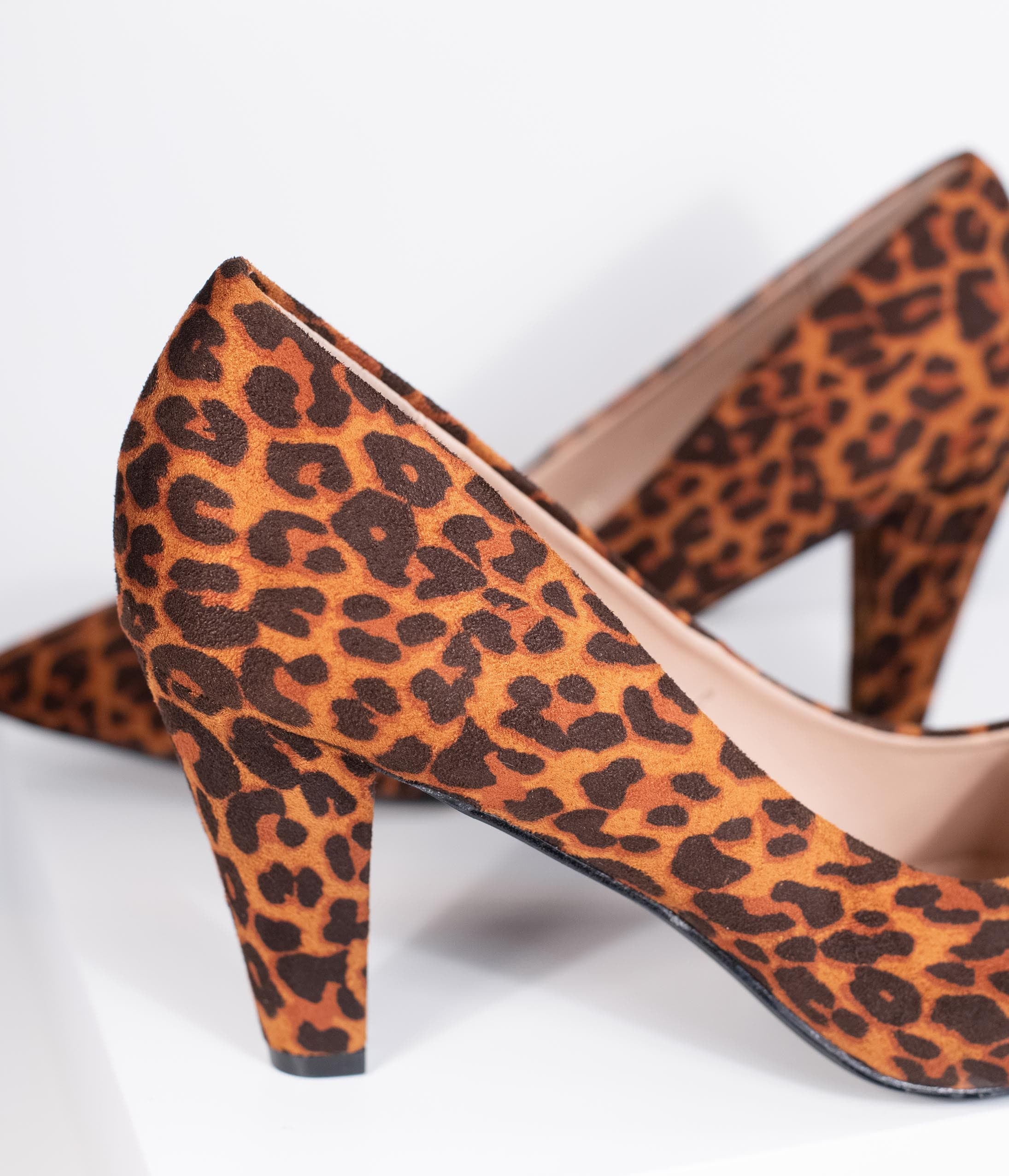 Leopard Print Suede Pointed Toe High Heels for Women - Fashion Stiletto Pumps for Party, Night Out & Special Occasions