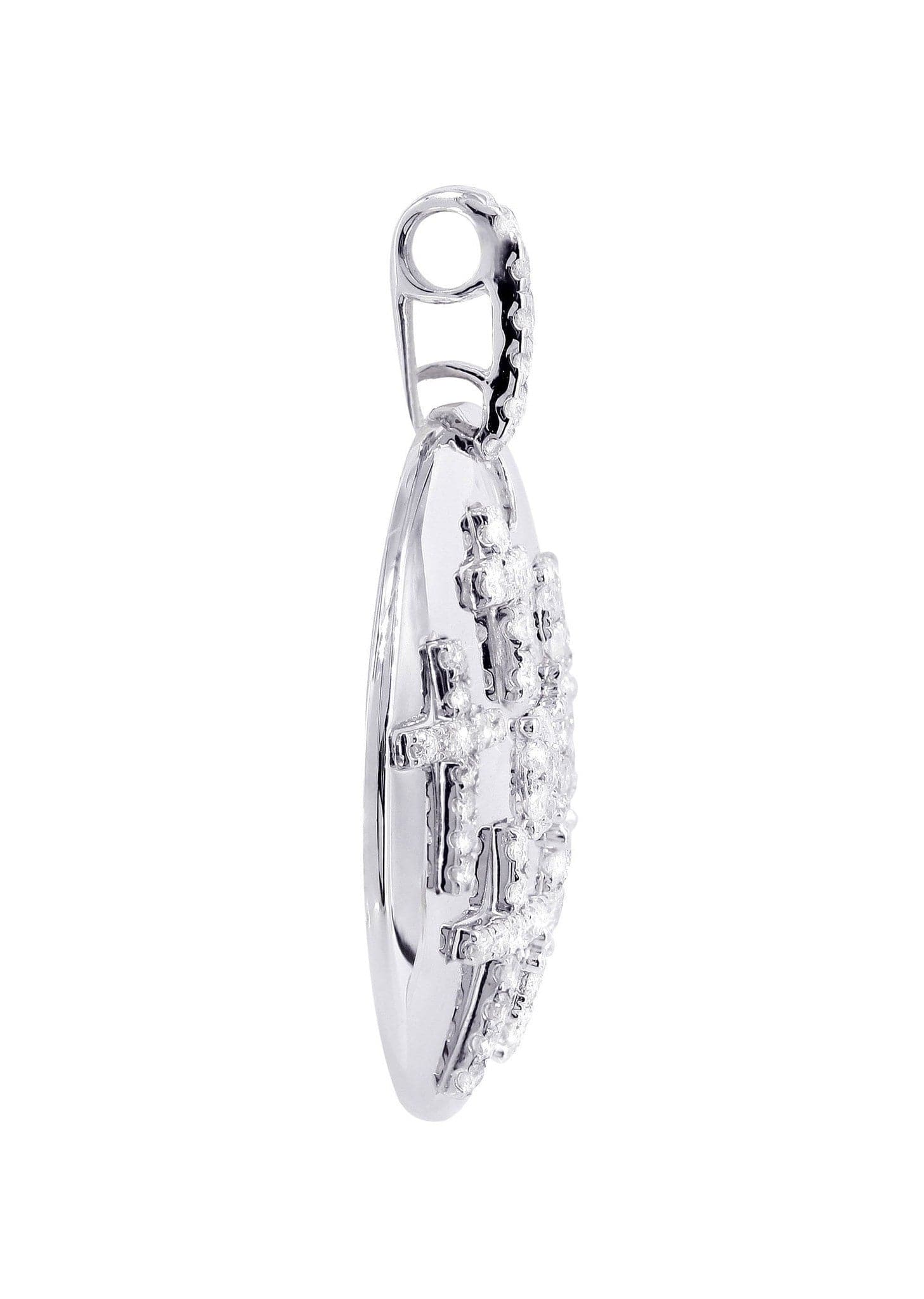 0.81 Carat Diamond Cross Pendant Necklace - 4.96 Grams | Elegant Jewelry Gift for Women | Perfect for Weddings, Anniversaries & Special Occasions