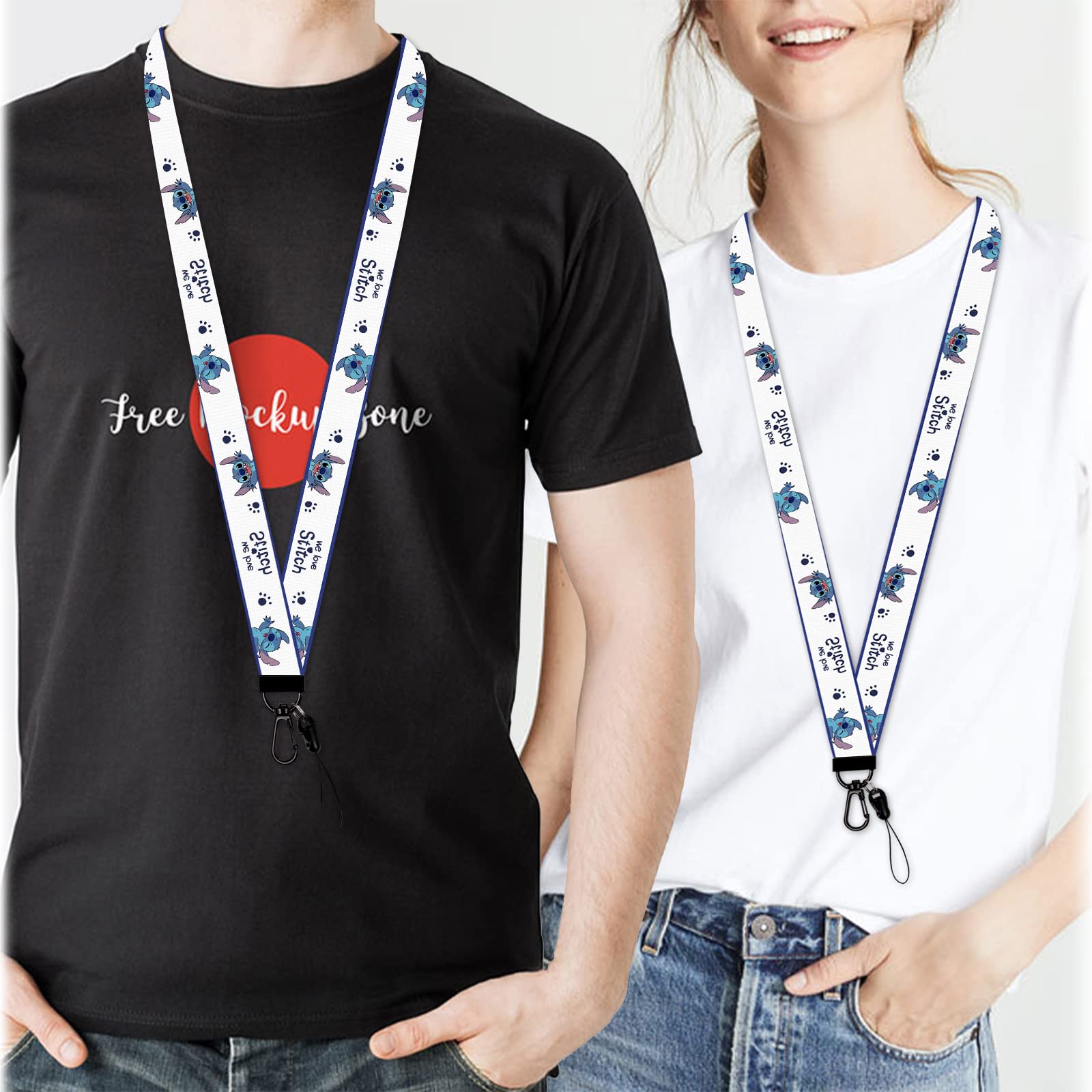 2 Pack Cartoon Lanyard with ID Holder - for Office, School & Events