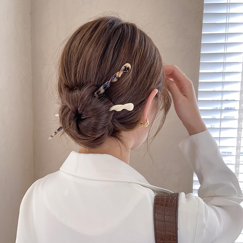 Trendy Crystal Hair Stick Set of 3 - Elegant Hair Accessories for Women, Perfect for Weddings, Parties & Everyday Styling