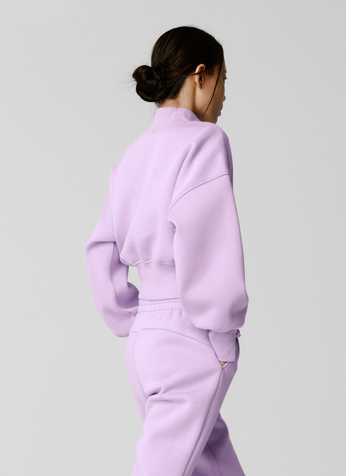 Cozy High Neck Crop Sweatshirt for Women - Soft Fleece Pullover Winter Top | Perfect for Casual Outfits, Lounge Wear & Street Style Fashion