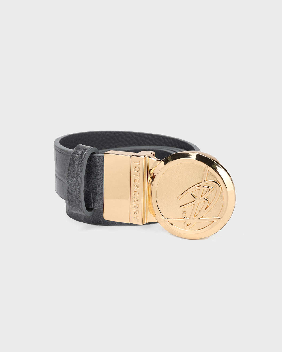 Apollo 2 Men's Casual Belt - Adjustable Grey Leather Strap for Jeans & Pants | Perfect for Office, Travel & Everyday Wear