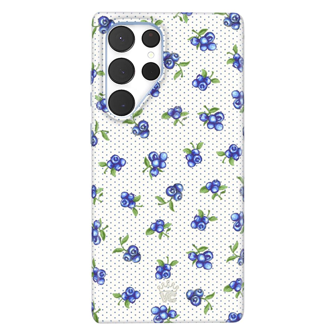 Samsung Phone Case for Baby - Soft Protective Blueberry Design Cover for Samsung Galaxy [Model] - Perfect for Infants, Toddlers & New Parents Gift