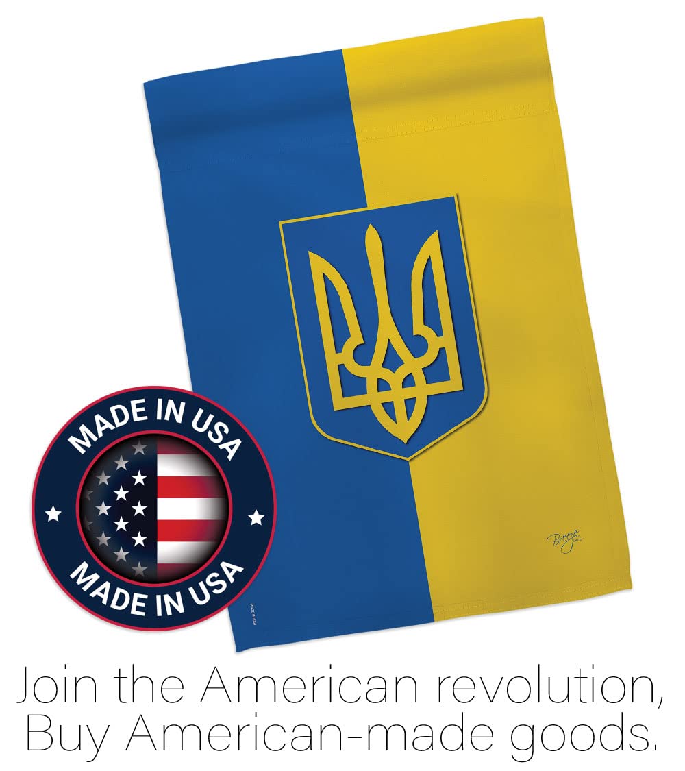 Ukraine Garden Flag Set with Stand - Double-Sided Yard Decor Gift