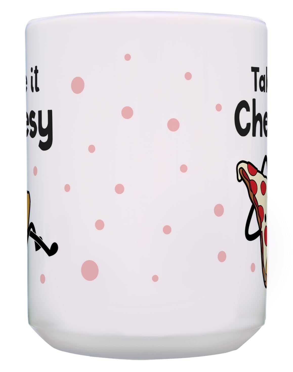 Kawaii Pizza Slice Ceramic Coffee Mug Set - 2 Pack 15oz Cute Pizza Themed Mugs for Tea, Hot Chocolate & Coffee - Perfect for Anime Lovers, Gift Giving & Kawaii Home Decor