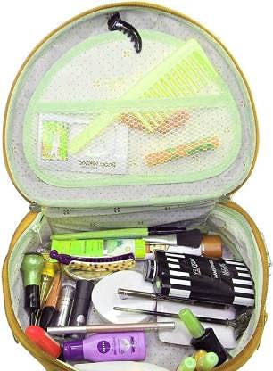 Stylish Vanity Bag for Women - 2 Pack Jewelry & Cosmetic Organizer with Number Lock | Perfect for Pride Gifts, Weddings & Travel | Dustproof Storage for Valuables & Accessories