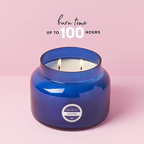Capri Blue Volcano Scented Candles - Premium 3-Wick Soy Wax Blend with Tropical Fruit & Citrus Fragrance - Large 48oz Home Decor Candle for Living Room, Bedroom & Bathroom Aromatherapy