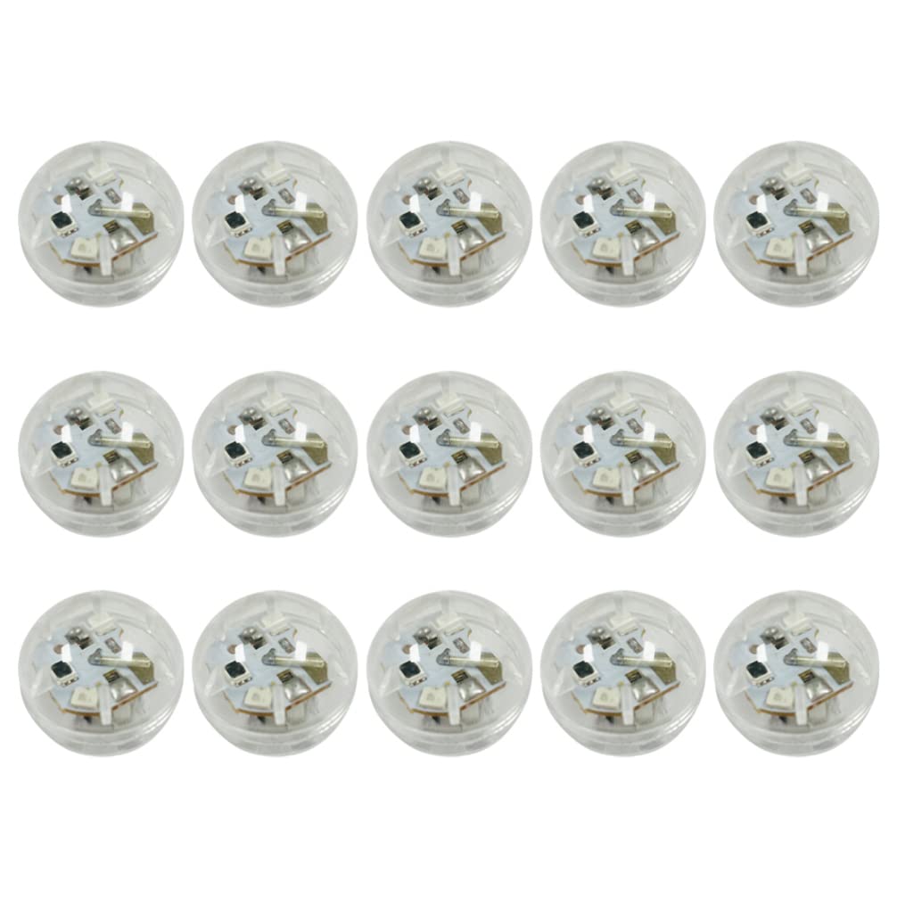 15 Pack LED Balloon Lights - Mini Round Waterproof LED Flash Ball Lamps for Balloon, Paper Lantern, Birthday Party & Wedding Decorations - Indoor/Outdoor Party Lighting, DIY Home Decoration, Holiday Events