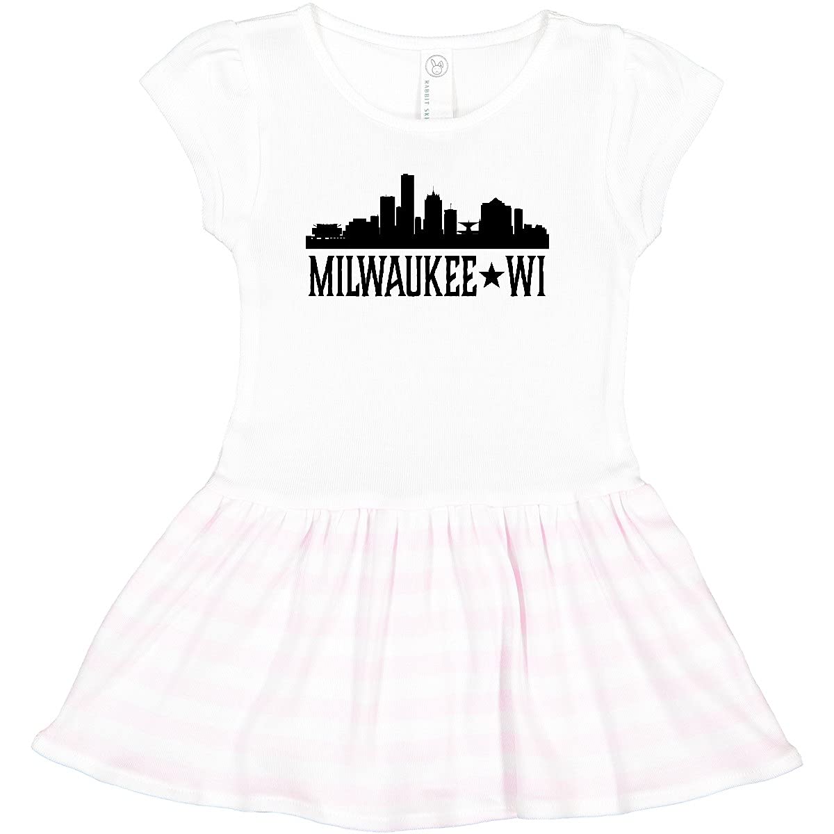 Inktastic Milwaukee Wisconsin City Skyline Toddler Dress - Cute Outfit for Girls, Baby & Toddler Clothing - Perfect for Family Outings, Birthday Parties & Photo Shoots