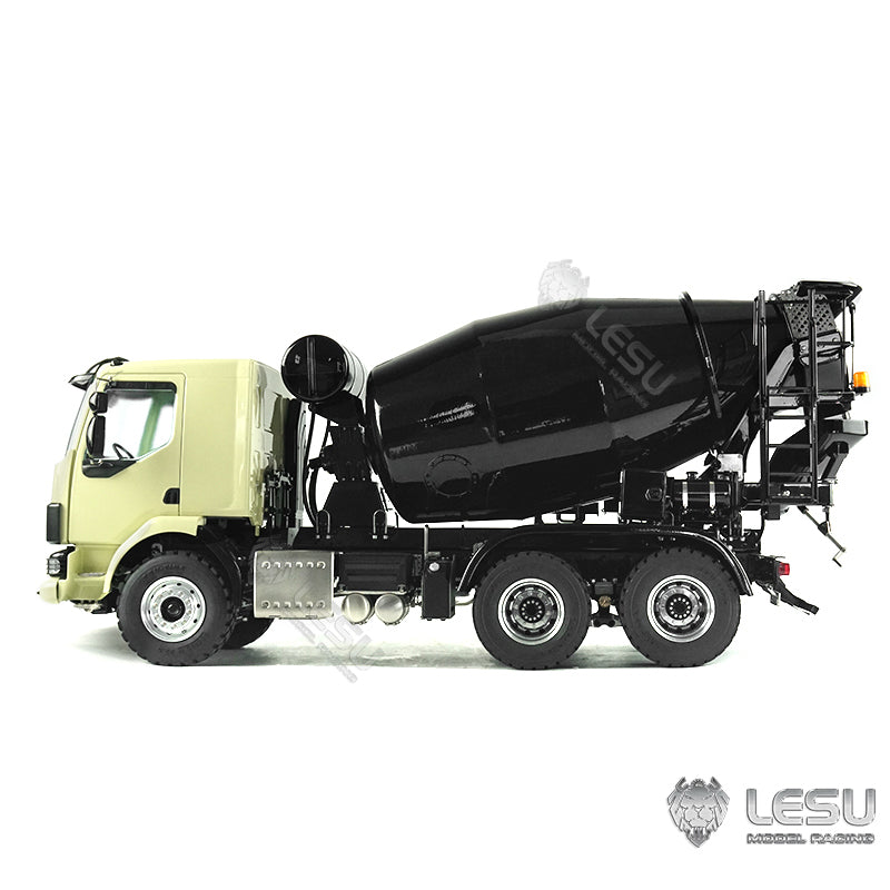 LESU 1/14 Scale 6x6 Metal RC Concrete Mixer Truck with Functional Lights, Sound System & Servo - Ready-to-Run Remote Control Construction Vehicle for Kids & Adults - Perfect for Construction Site Play, RC Hobby Collection & Birthday Gifts