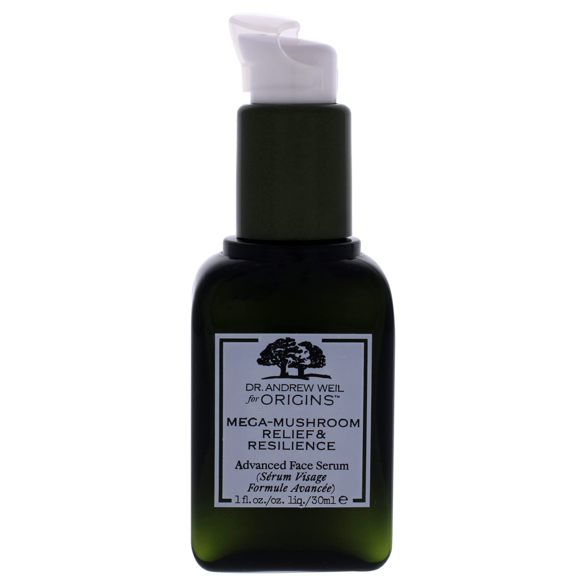Origins Mega-Mushroom Relief & Resilience Advanced Face Serum for Women - 1 oz Anti-Aging Hydrating Facial Serum for Dry, Sensitive Skin - Perfect for Daily Skincare Routine & Nighttime Use