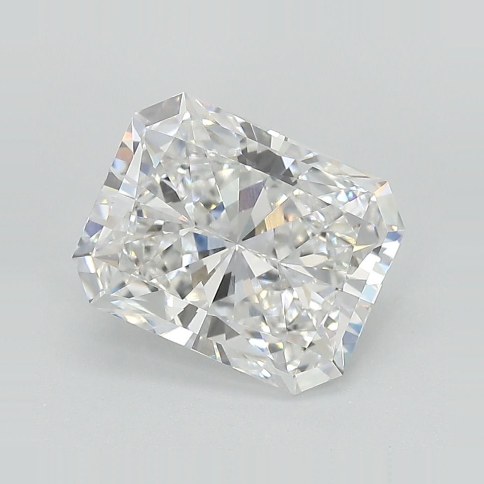 3.04 Carat E Color VVS2 Clarity Radiant Cut Lab-Grown Diamond for Engagement Rings & Fine Jewelry