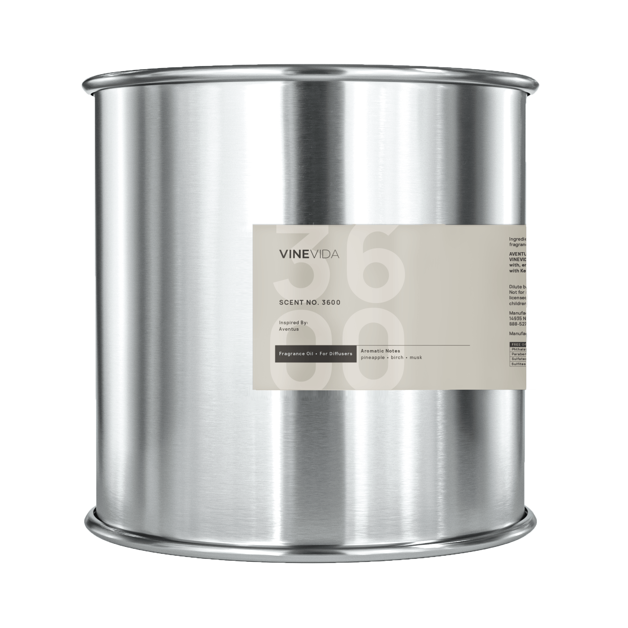 Premium 3600 Fragrance Oil for Cold Air Diffusers - Aventus by Creed Inspired Scent - Perfect for Home, Office & Spa Aromatherapy
