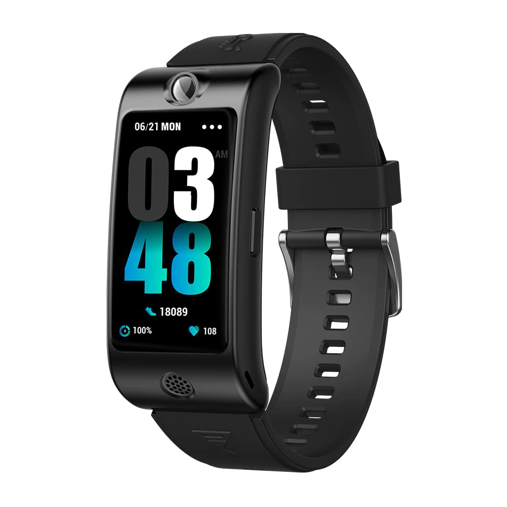 Smart Watch with Breathalyzer - Professional-Grade Alcohol Tester & Fitness Tracker | AMOLED Display, Forehead Thermometer | Perfect for Nightlife, Workplace Safety & Health Monitoring