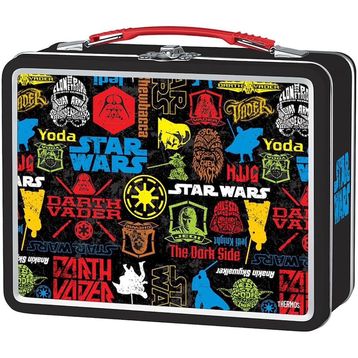 Thermos Stainless Steel Star Wars Lunch Box for Kids & Adults - Insulated Food Container for School, Work, Picnics & Outdoor Activities
