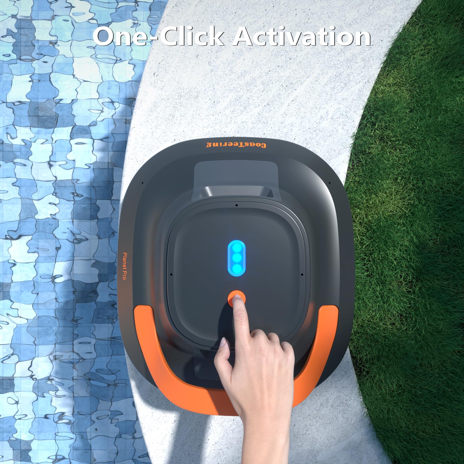 Best Cordless Robotic Pool Cleaner for Above Ground Pools - 120-150 Mins Runtime, Automatic Vacuum for Swimming Pools up to 33 Ft - Perfect for Inground & Above Ground Pool Maintenance, Leaves Water Sparkling Clean