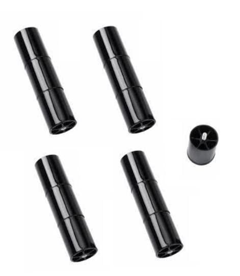 Serta Perfect, Essentials, Custom, Plus & Air Adjustable Bed Replacement Legs - Black (Model 62000085) | Compatible with Motion Essentials Beds | Ideal for Bedroom, Guest Room & Home Office Setup