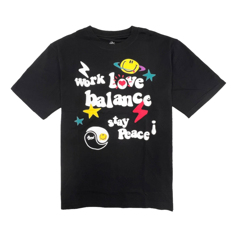 2nd Closet Work Love Balance T-Shirt for Women - Soft Cotton Crewneck Tee - Casual & Workwear Essential - Perfect for Office, Weekend & Everyday Wear