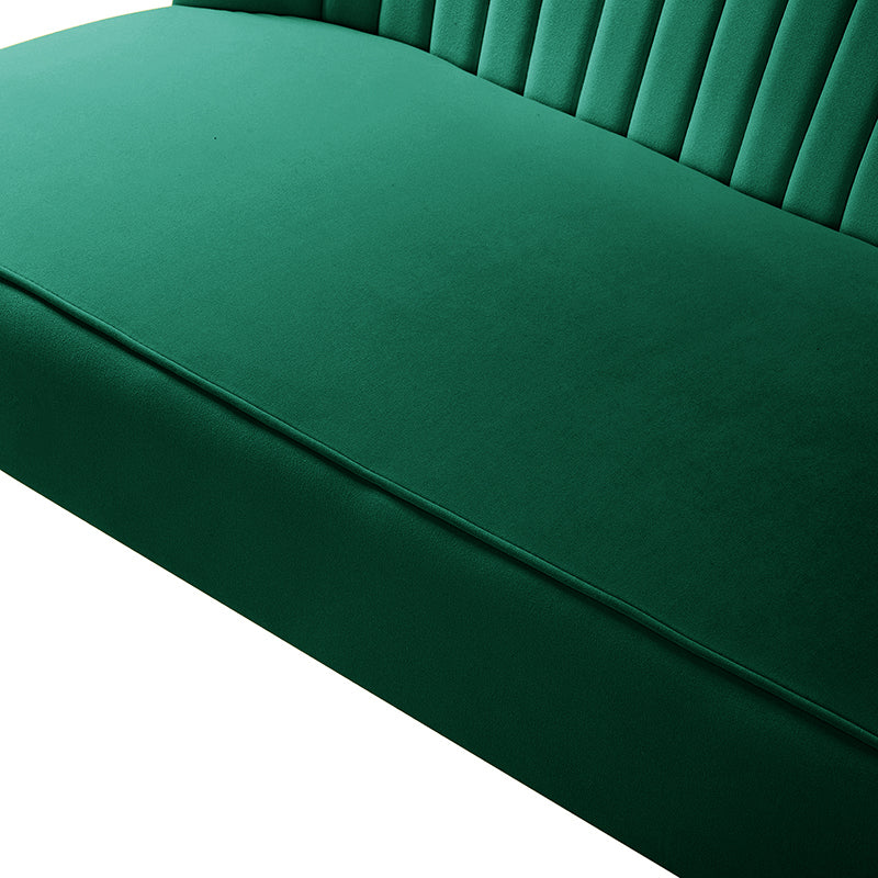 Bariana Velvet Loveseat - Soft & Luxurious Small Couch for Living Room, Bedroom, or Office - Perfect for Cozy Seating & Home Decor
