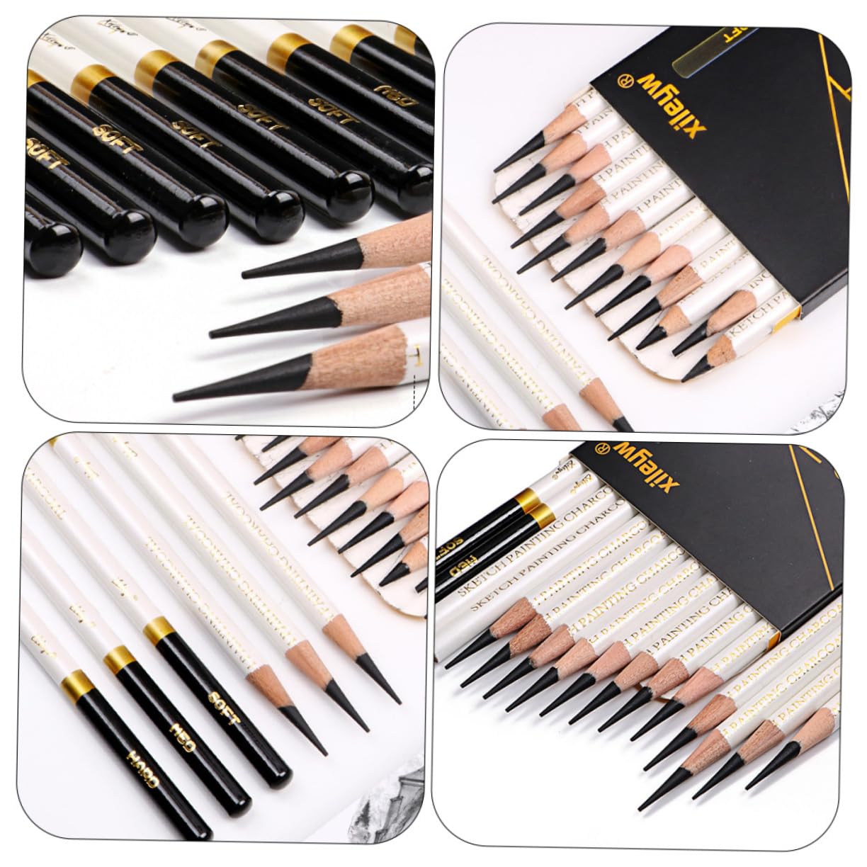 DIYEAH 36 Pcs Professional Sketch Pencils Set - Graphite Drawing Pencils for Artists, Students & Adults - Perfect for Sketching, Shading, Writing & Coloring | Ideal for Art Classes, Home Drawing & Office Use