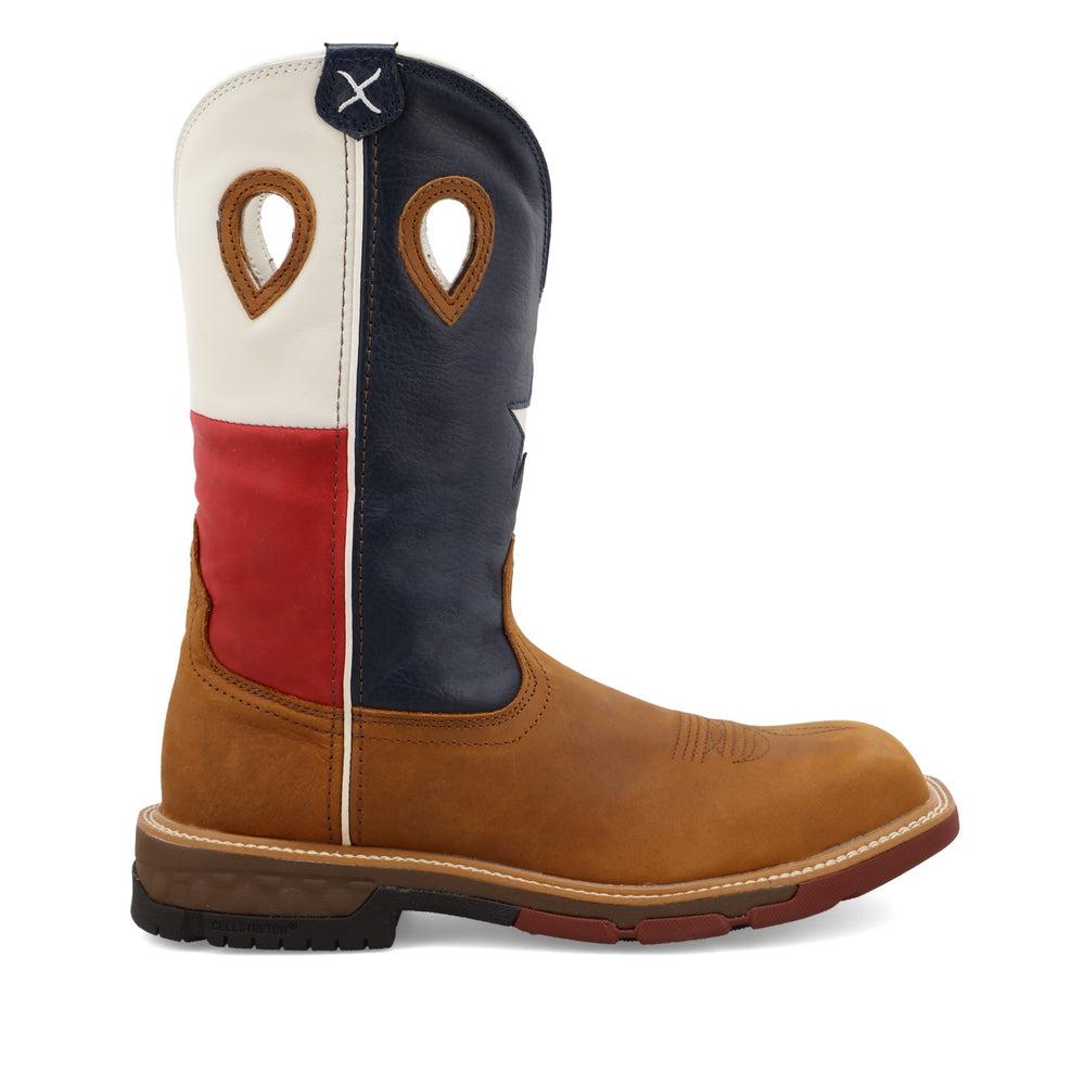 Men's 12 Inch Western Work Boots - Durable Leather Cowboy Boots for Ranch, Construction & Outdoor Work | Comfortable Safety Footwear for Men