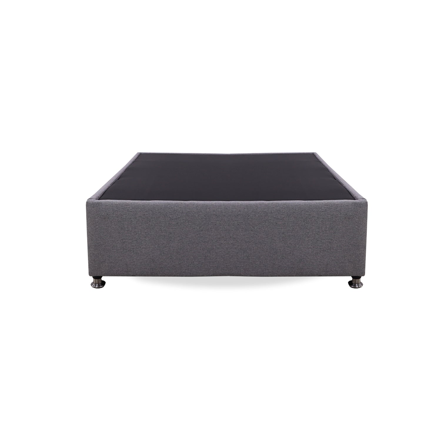 Dark Grey Zehnder Platform Bed Frame 100x190cm Single - Modern Minimalist Bedroom Furniture for Small Spaces & Studio Apartments