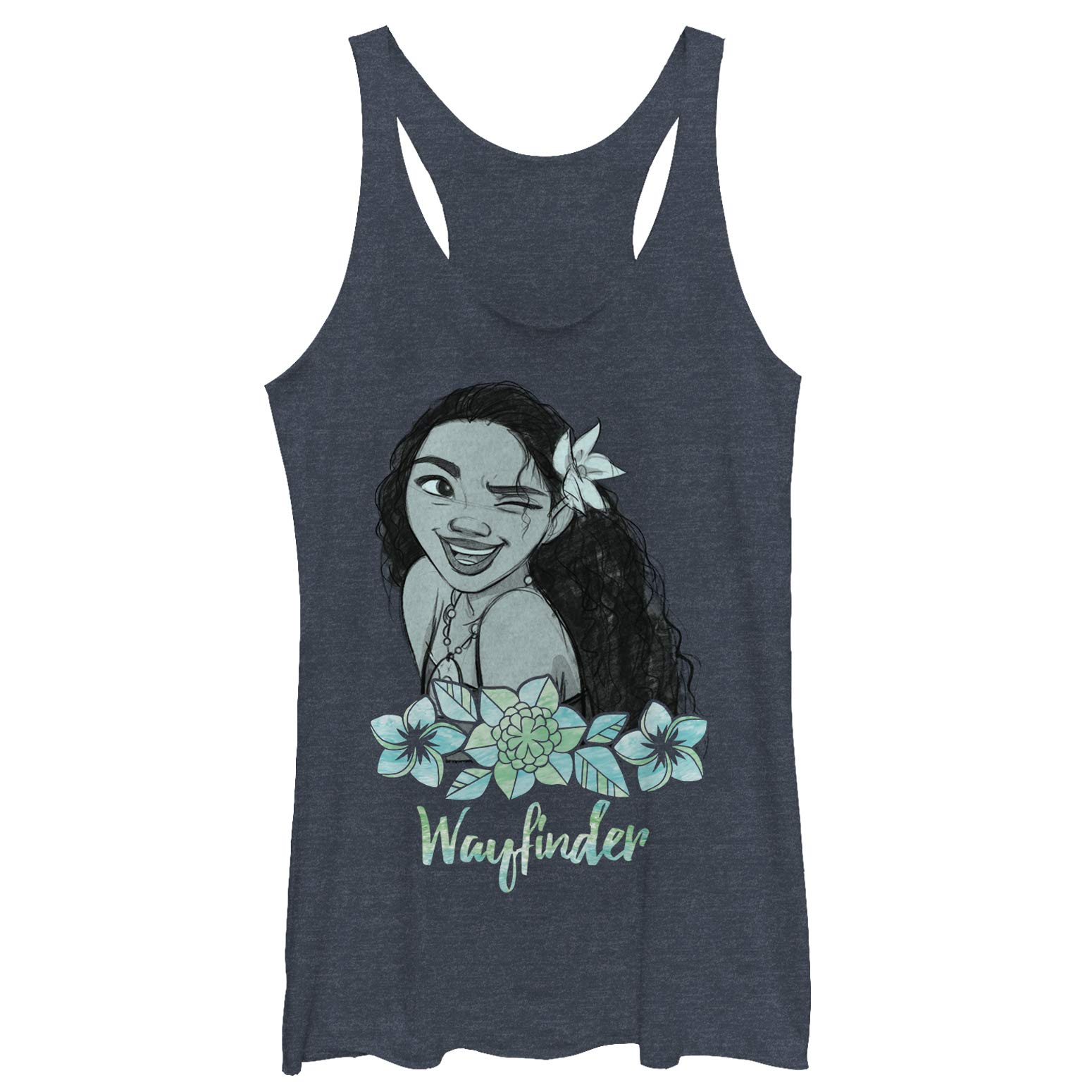 Disney Moana Wayfinder Women's Racerback Tank Top - Lightweight Workout & Casual Wear for Fitness, Yoga, and Summer Outfits