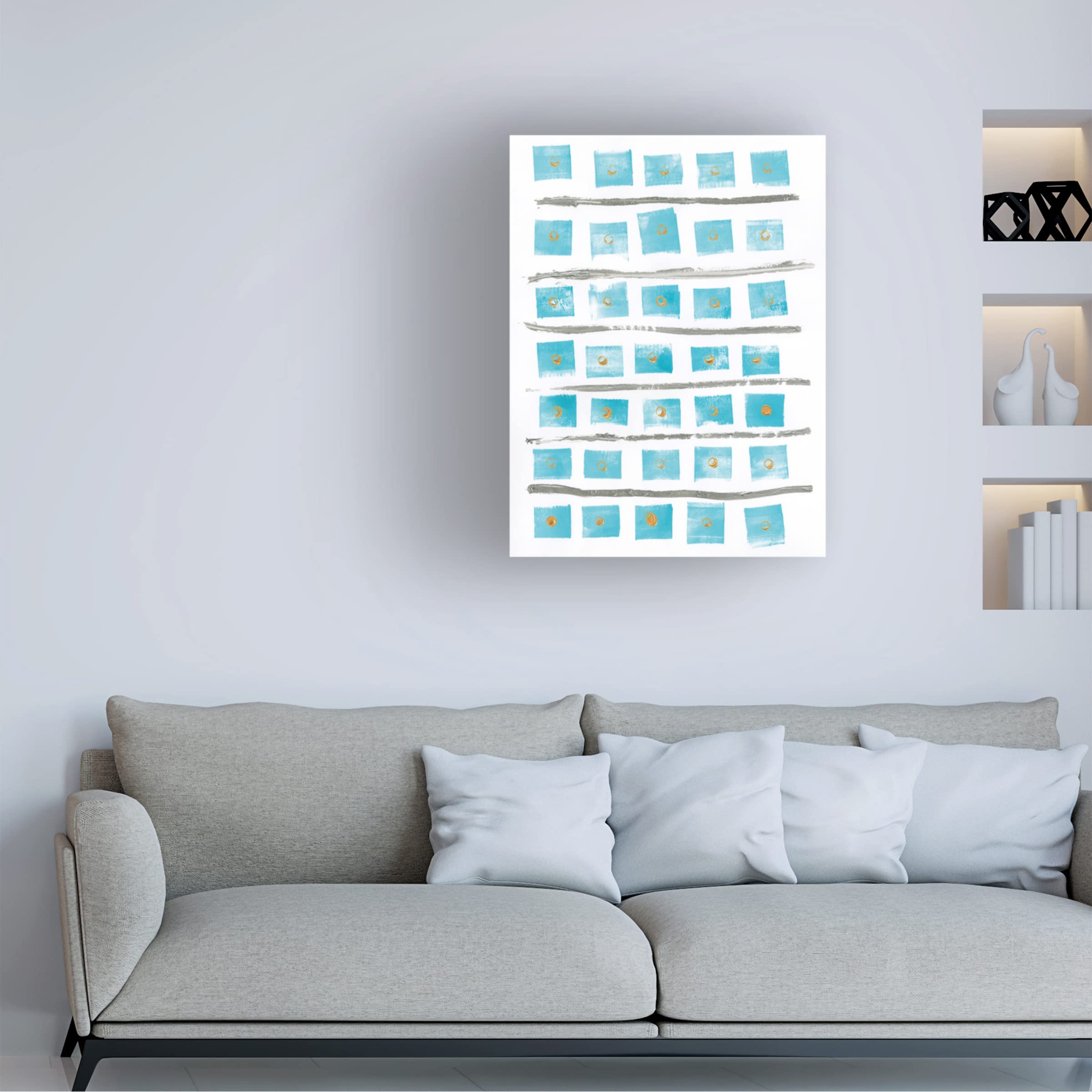 Trademark Fine Art 'Boho Reef III' Canvas Wall Art Print by Wild Apple Portfolio - Tropical Beach Decor for Living Room, Bedroom & Office