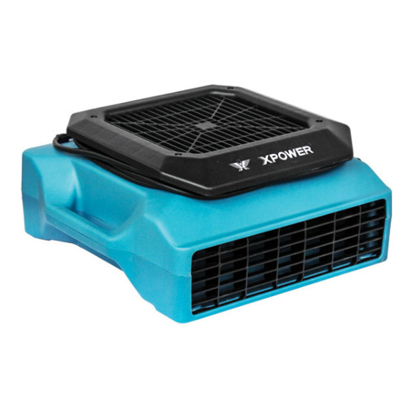 XPower Air Mover Low Profile 240Watt - High Velocity Floor Dryer Fan for Water Damage Restoration, Carpet Drying & Home Ventilation - Perfect for Flood Cleanup, Construction Sites & Industrial Use