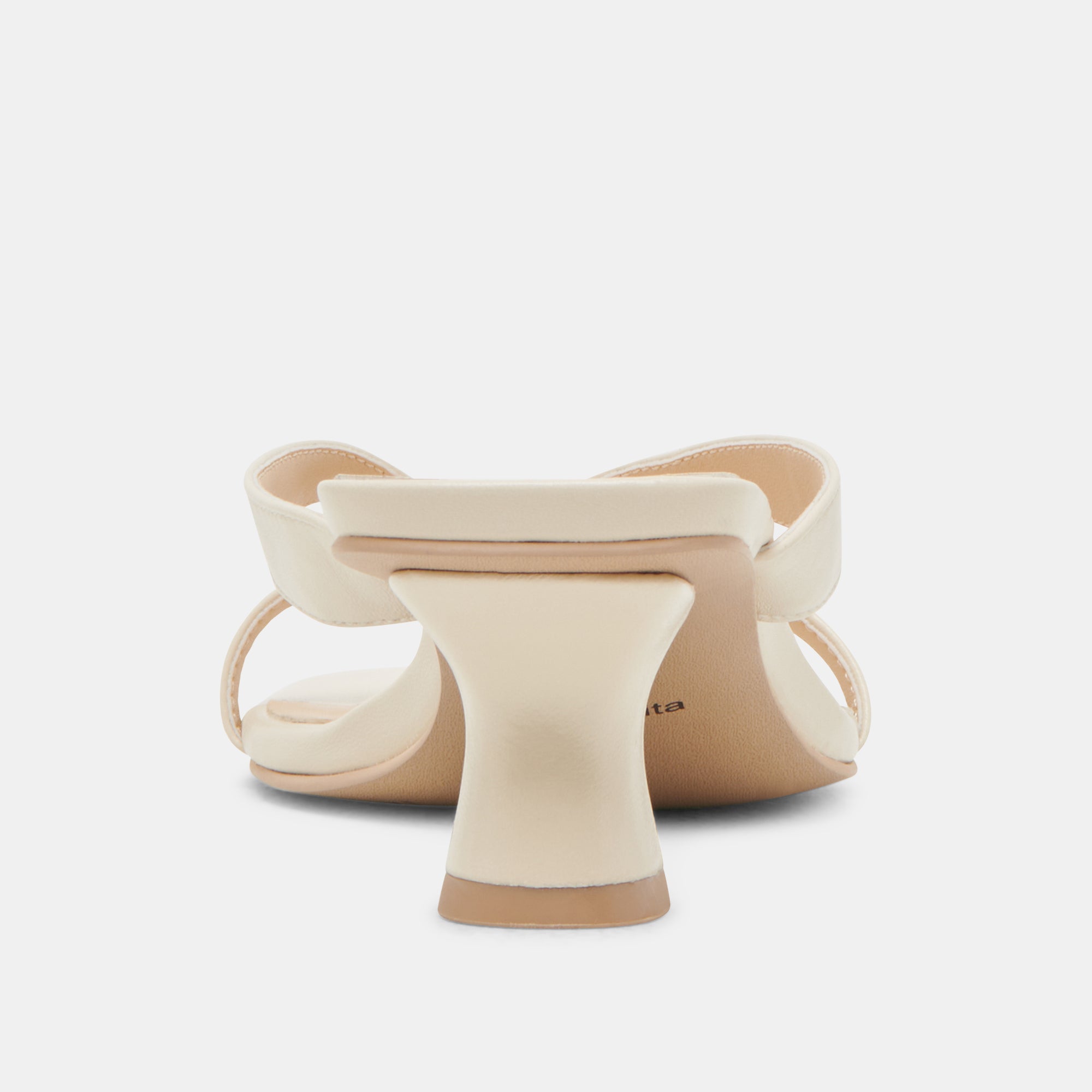 BREVEL Women's Wide Heels - Off White Leather Pumps for Comfort & Style | Perfect for Office, Parties & Special Occasions