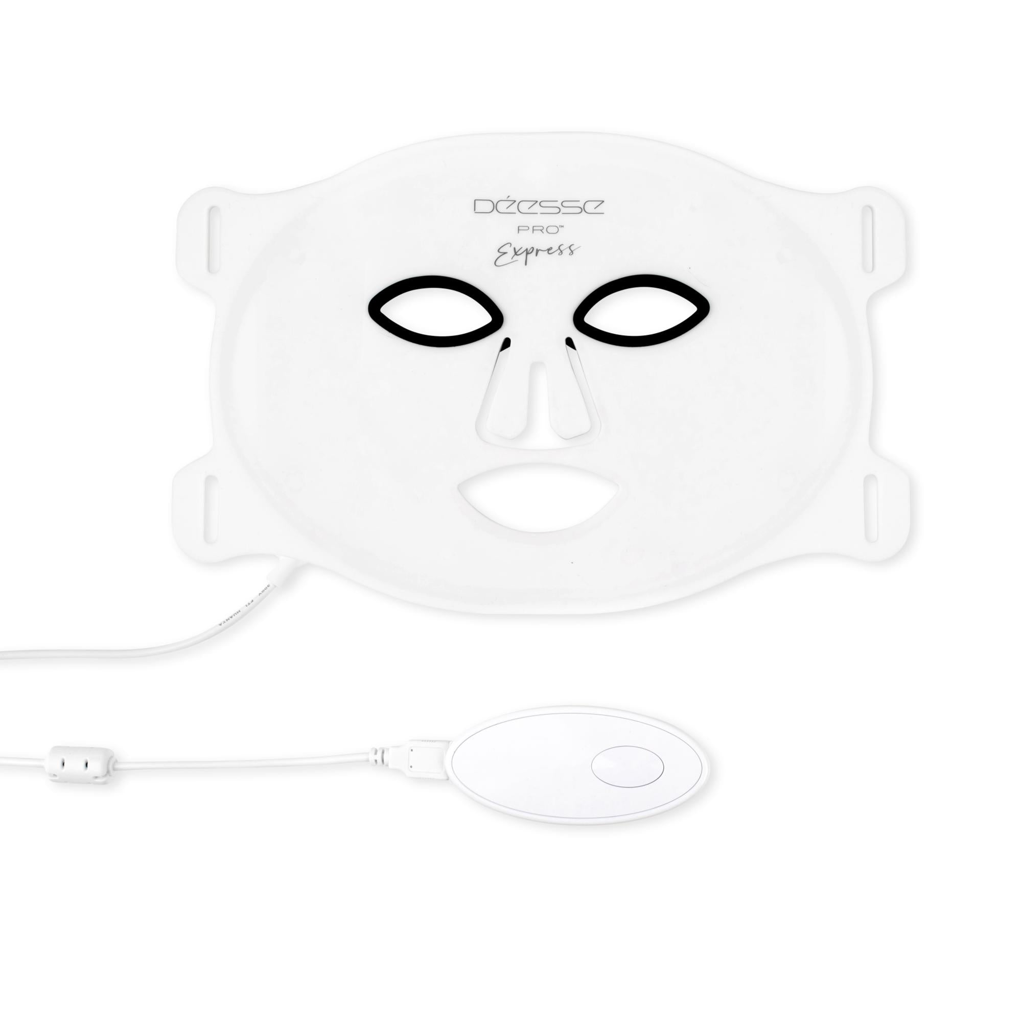 Déesse Pro LED Light Therapy Mask - Red & Blue Light Facial Skin Care for Acne, Wrinkles, Anti-Aging | At-Home Spa Treatment for Glowing Skin