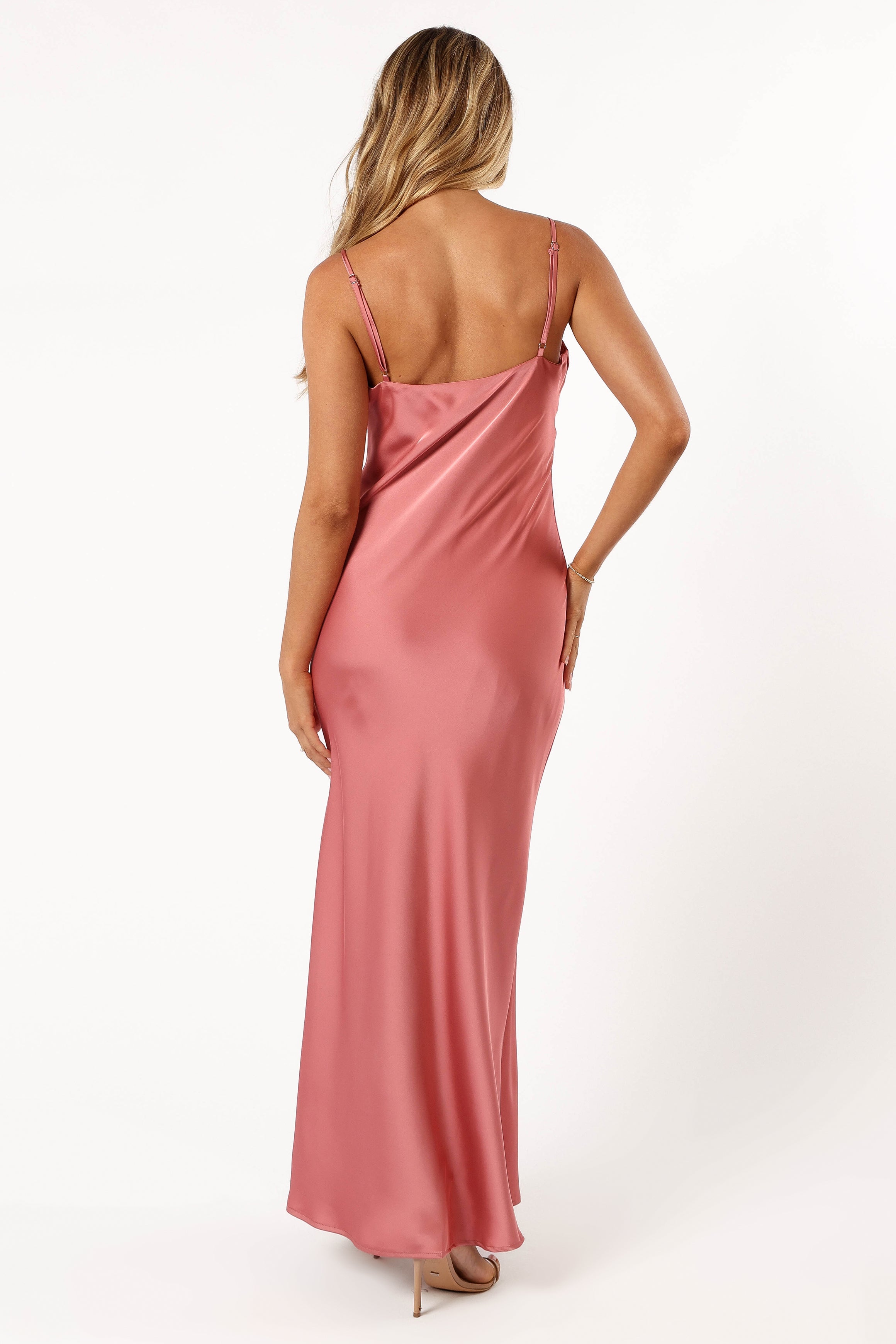 Harlow Button Down Midi Slip Dress in Dusty Rose | Women's Flowy Summer Dress for Casual Outings, Date Nights & Beach Cover Up