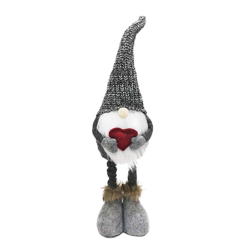 Handmade Swedish Gnome Doll Christmas Ornaments - Extendable Standing Figurine Toys for Holiday Home Decor, Party Favors & Kids Gifts (Style 2) - Perfect for Tree Decorations, Gift Exchanges & Festive Table Centerpieces