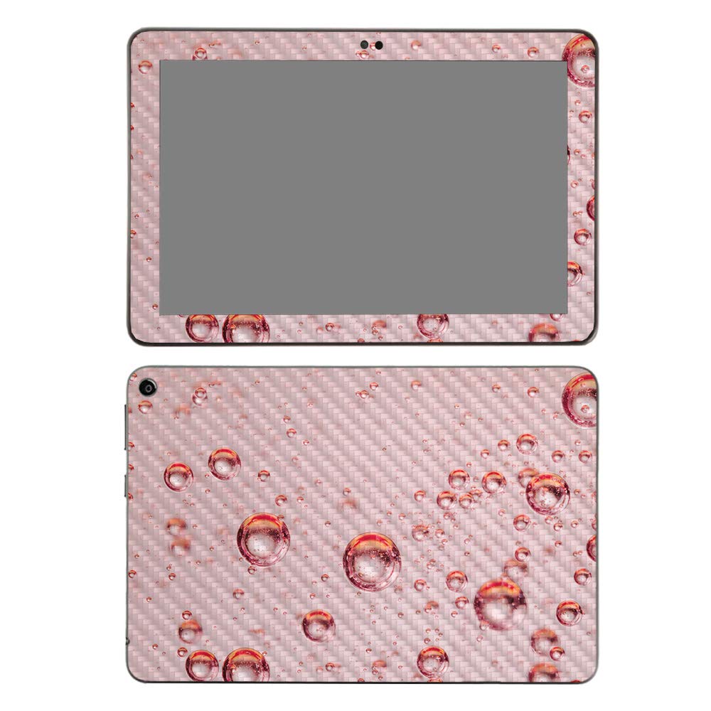 MightySkins Carbon Fiber Skin for Amazon Fire HD 8 (2020) - Champagne Bubbles | Protective & Durable Textured Cover | Easy to Apply | Made in USA | Perfect for Home, Office & Travel Protection