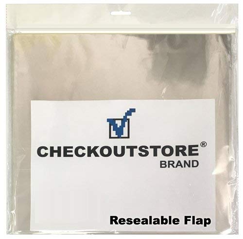 (1000 Pack) Crystal Clear Plastic OPP Sleeves for 12