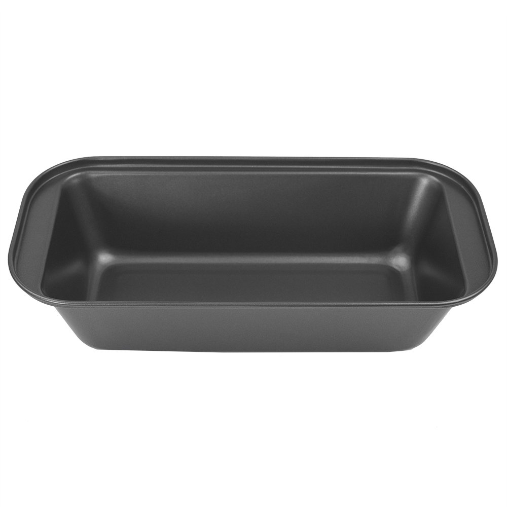 Home Basics Steel Loaf Pan (Silver) - Nonstick Small Bread Baking Pan for Homemade Bread, Banana Bread & Meatloaf | Dishwasher Safe & Oven Safe | Perfect for Baking, Cooking & Meal Prep