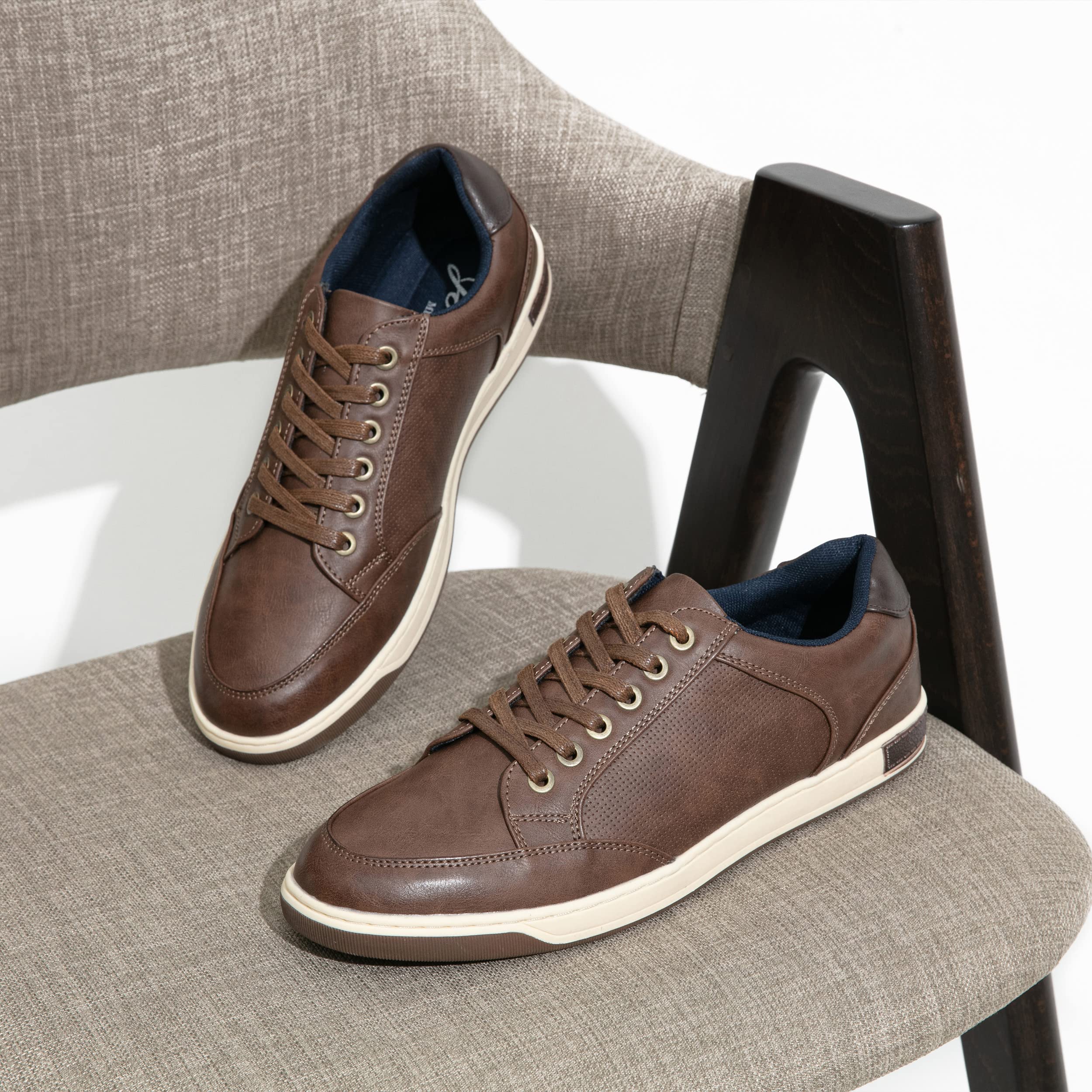 Jousen Men's Retro Casual Sneakers - Breathable Lightweight Walking Shoes for Men | Perfect for Daily Wear, Gym, Travel & Outdoor Activities