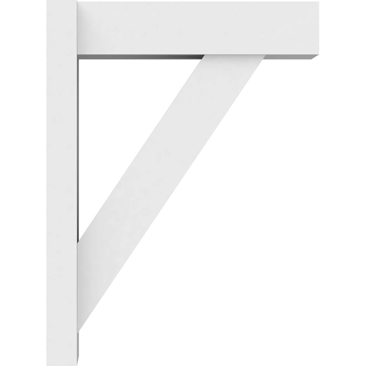 Ekena Millwork OUTP07X18X24TRA05 Traditional Architectural Grade PVC Outlooker with Block Ends - 7