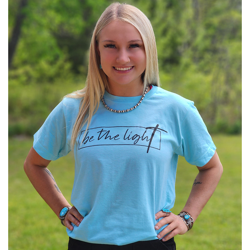 Be the Light Tee - Trendy Graphic T-Shirt for Men & Women | Soft Cotton Casual Tee for Everyday Wear | Perfect for Streetwear, Outings & Gifts
