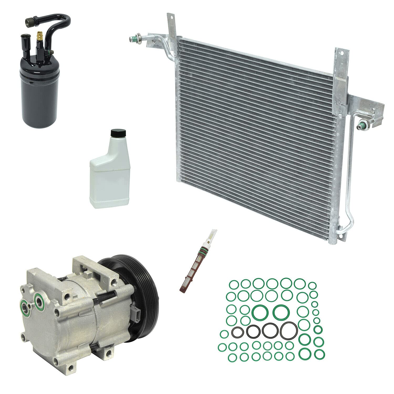Replacement A/C Compressor and Component Kit - Compatible with Ford Ranger 2001-2011 - High Performance Auto AC Parts for Cooling System Repair - Perfect for Summer Driving & Off-Road Adventures