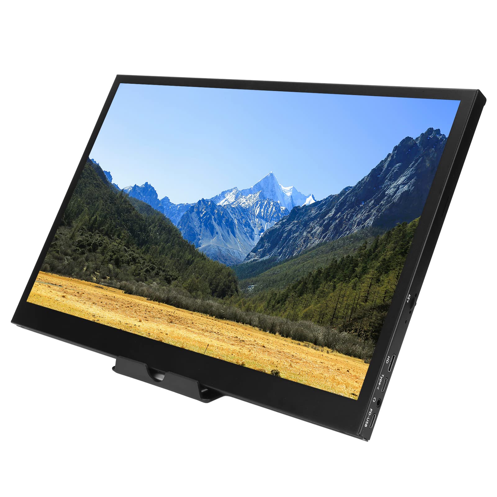 15 Inch Portable Monitor 1440x900 FHD IPS Screen with 178° Viewing Angle, DC5V/2A Power, 16:9 Aspect Ratio, USB Type-C, LED Backlight - FCC/CE/ROHS Certified - Perfect for Laptop Extensions, Gaming, and Business Presentations
