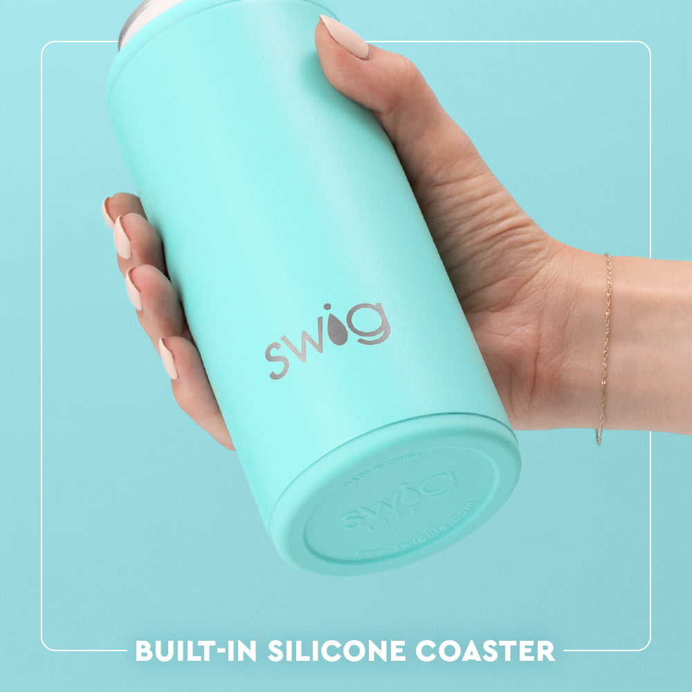 Hot Pink Skinny Can Cooler 12oz - Insulated Beverage Sleeve for Beer, Soda & Energy Drinks - Perfect for Pool Parties, BBQs & Outdoor Events