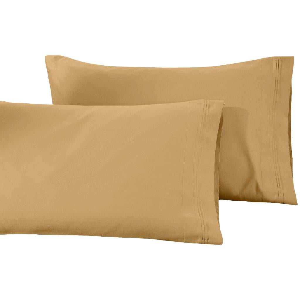 Luxury 1500 Thread Count Egyptian Cotton Pillowcase Set - 2 Piece, Ultra Soft & Breathable for Better Sleep - Perfect for Bedroom, Hotel, or Gift