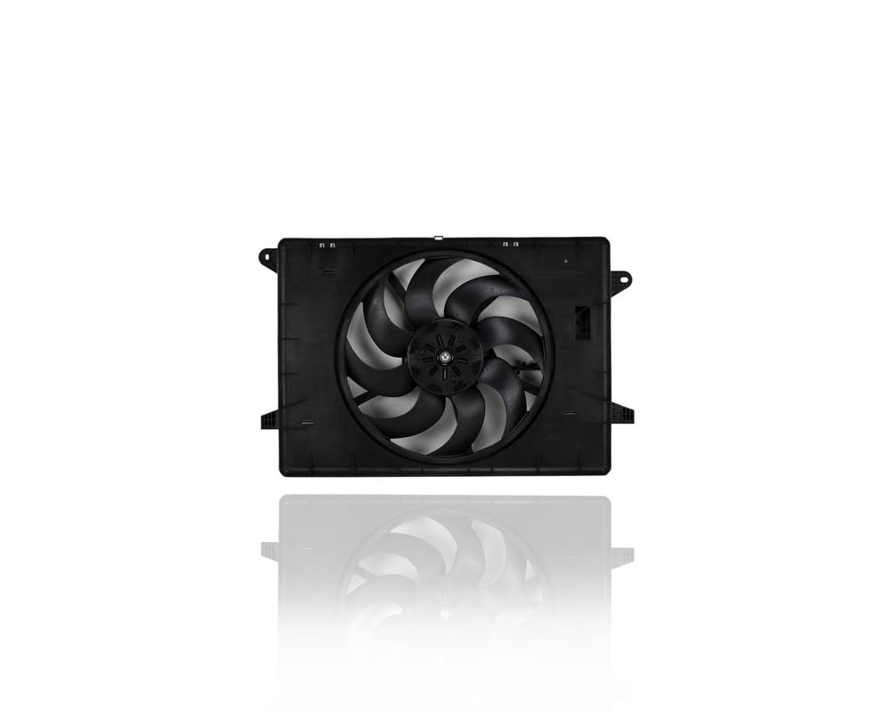 Dual Radiator and Condenser Fan Assembly with Brushless Motor - Replacement for 2017-2021 Chrysler Pacifica & 2020 Voyager with Tow Package (Part# 68217321AC) - Perfect for Engine Cooling System Maintenance and Overheating Prevention