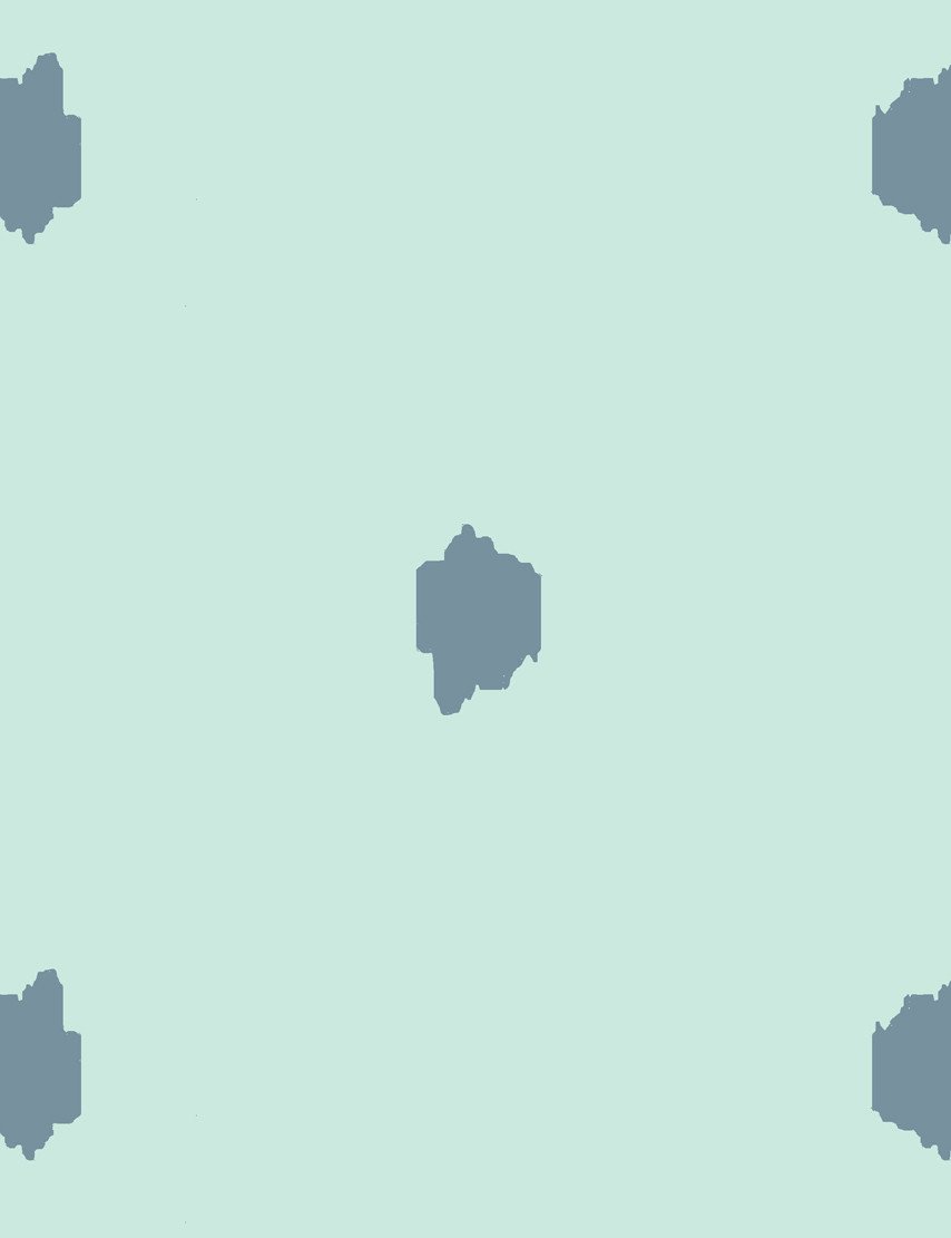 Wallshoppe Medina Dot Wallpaper - Aloe, Whale, Aqua Design - Perfect for Nursery, Bedroom & Living Room Decor