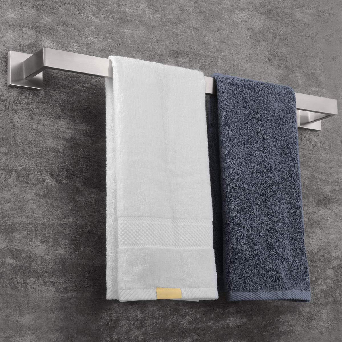 23.6 Inch Brushed Nickel Towel Bar Rack - Premium SUS 304 Stainless Steel Bathroom Towel Holder - Heavy Duty Wall Mounted for Bathroom, Kitchen & Laundry Room - Rustproof & Durable Design for Daily Use