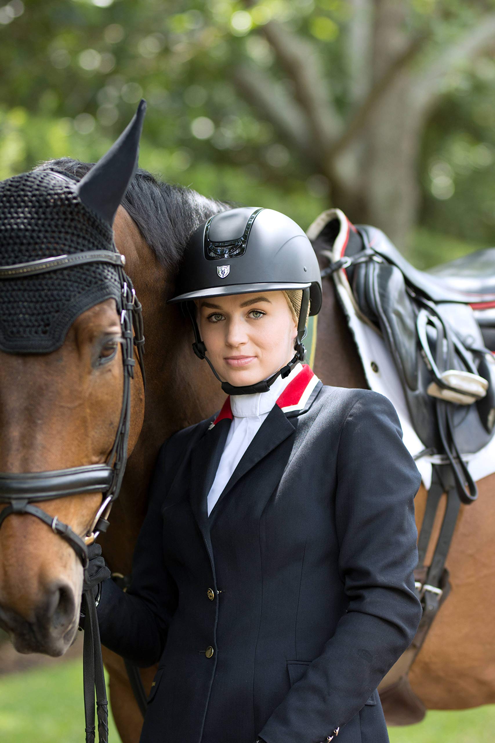 Tipperary Equestrian Horse Riding Helmet - Royal Blue English Style Safety Helmet with Cooling Ventilation - ASTM/SEI Certified for Show Jumping, Dressage & Trail Riding - Comfortable Protective Gear for Equestrian Sports
