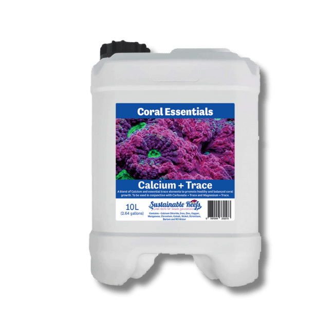 Premium Coral Essentials Calcium, Alkalinity & Magnesium Supplement 10L (338 fl oz) - Essential Reef Tank Additives for Healthy Coral Growth & Vibrant Marine Life