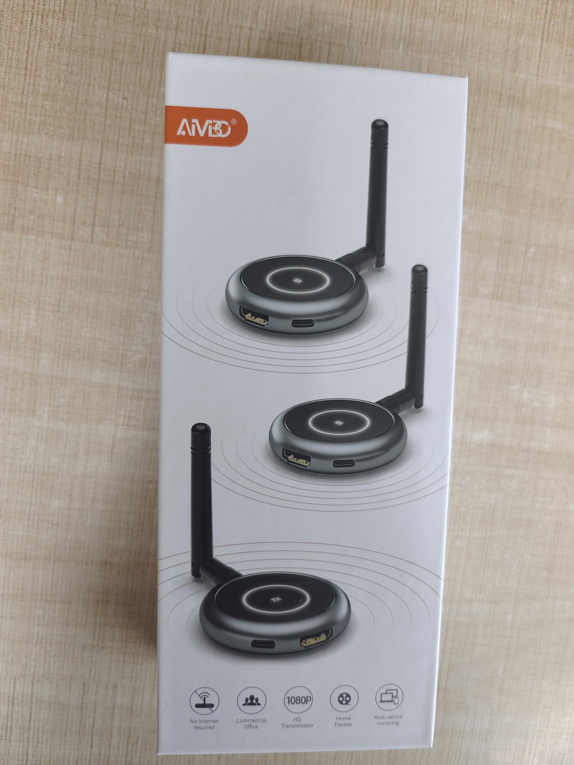 TIMBOOTECH Wireless HDMI Receiver - 4K Streaming for PC, Laptop, Camera to TV, Monitor, Projector | Multi-Screen Setup for Home Theater, Office Presentations & Gaming