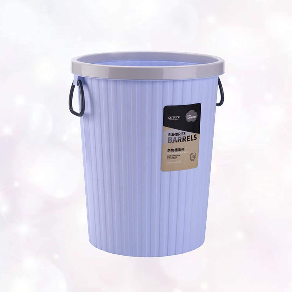 DOITOOL 1-Piece Purple Office Trash Can - Small Waste Basket for Desk, Kitchen & Home - Portable Garbage Bin with Lid for Paper, Recycling & General Waste - Perfect for Office, Dorm, Bathroom & Bedroom Use